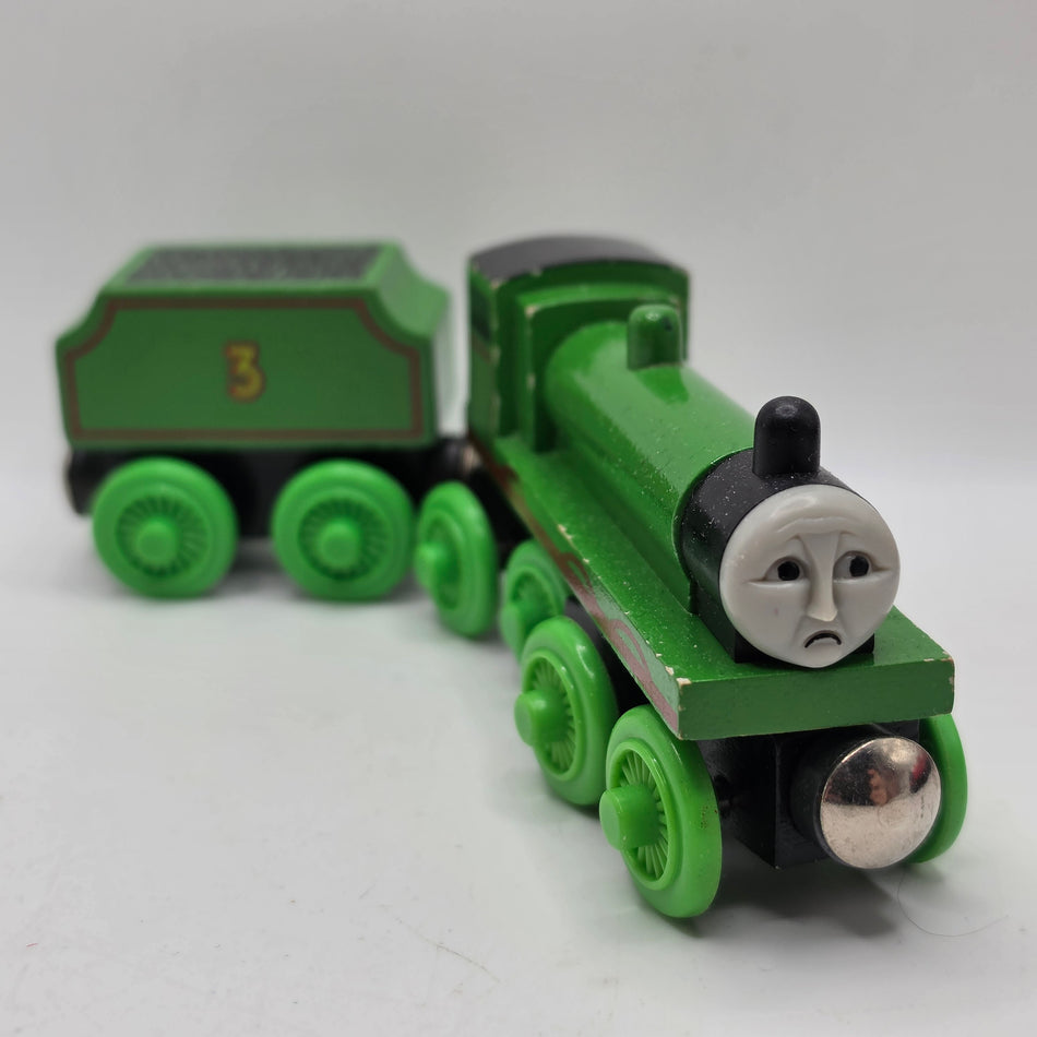 Sad Face Henry from "Come Out, Henry!" - Thomas & Friends Wooden Railway 1998