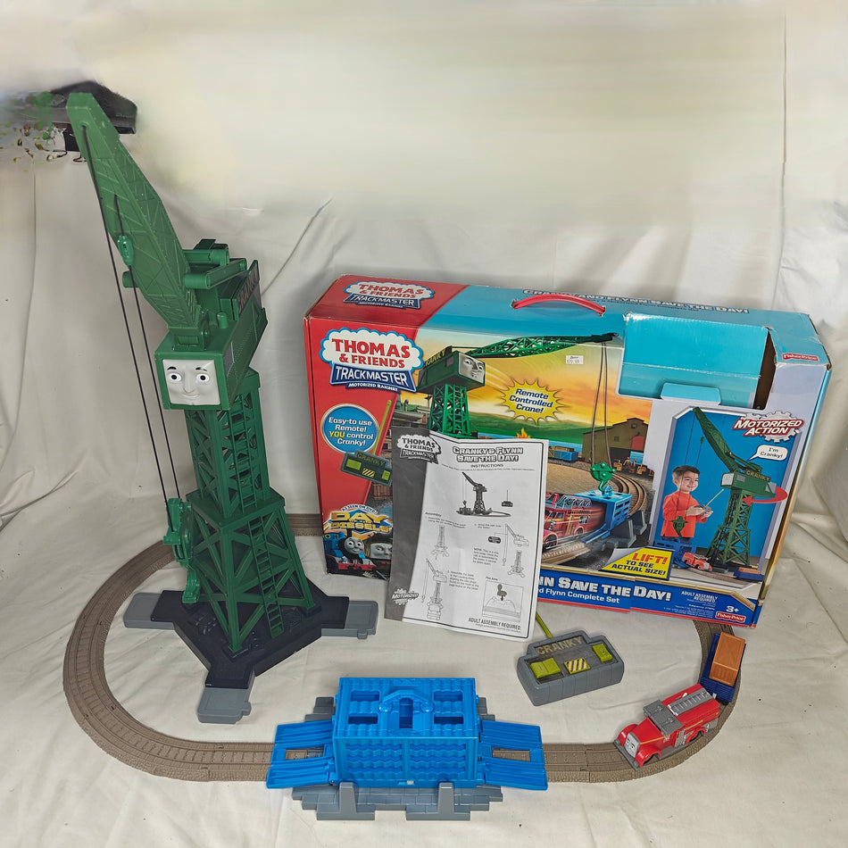 COMPLETE Cranky and Flynn Save the Day Thomas & Friends Trackmaster w/Manual/Box