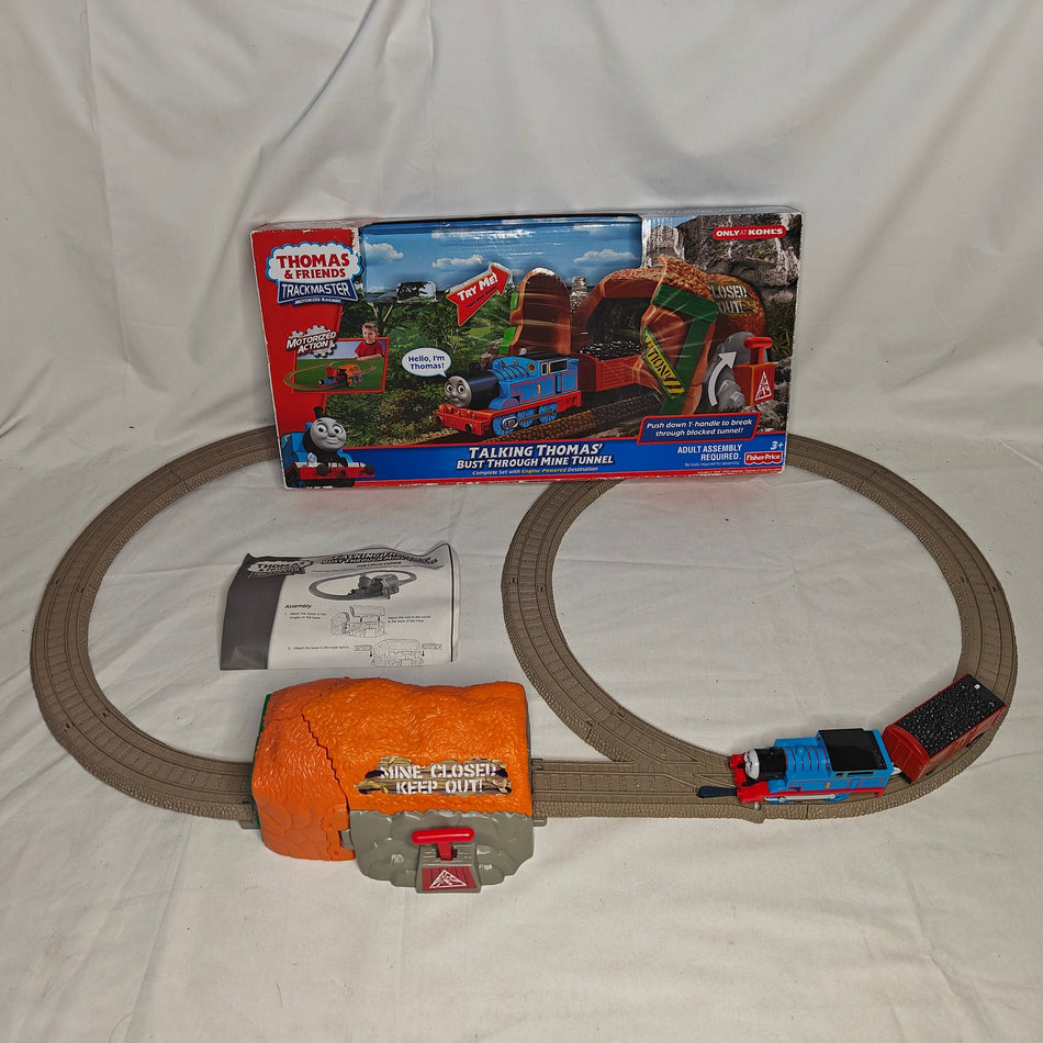 Talking Thomas Bust Through Mine Tunnel Thomas & Friends Trackmaster w/ManualBox