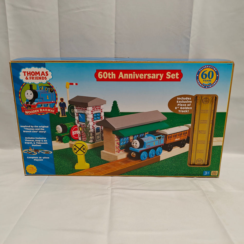 OPEN NEW 60th Anniversary Set Thomas & Friends Wooden Railway LC99520 2005 READ 55666