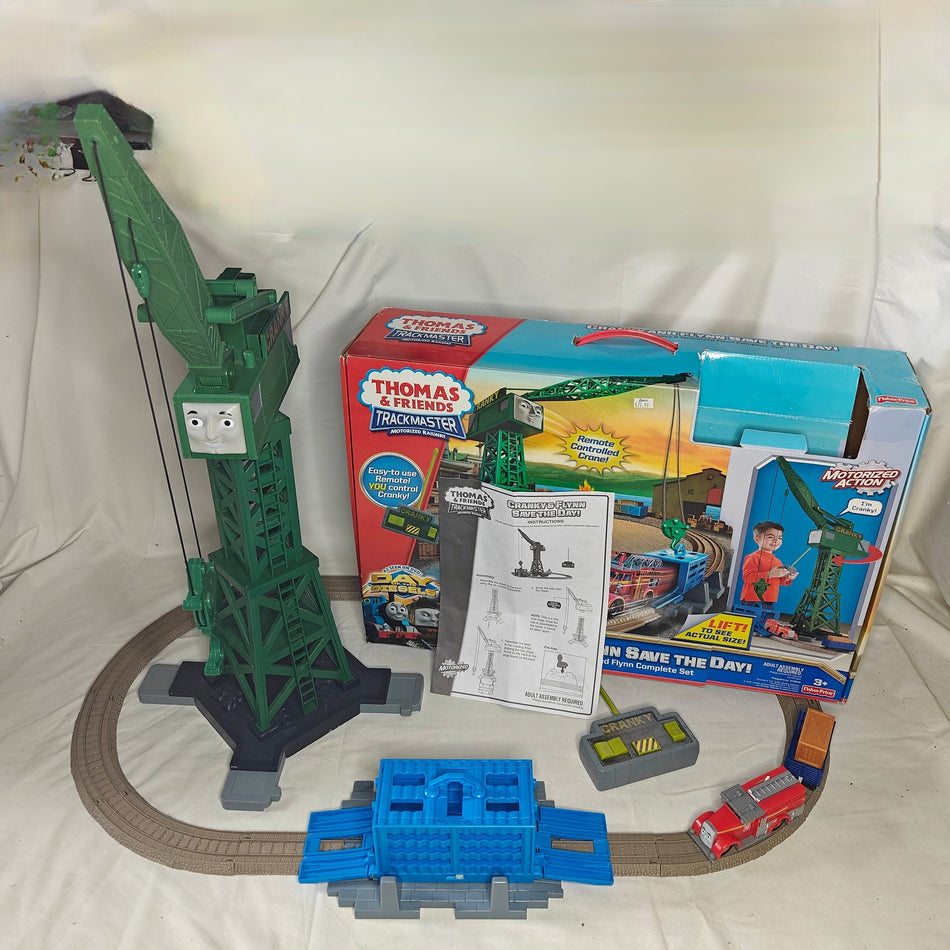 COMPLETE Cranky and Flynn Save the Day Thomas & Friends Trackmaster w/Manual/Box