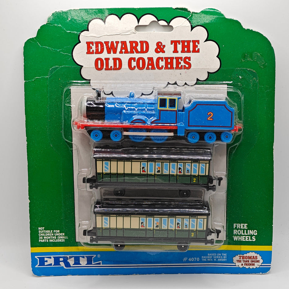 ERTL - NEW Edward w/ Old Coaches - Thomas & Friends Metal Diecast Railway Train