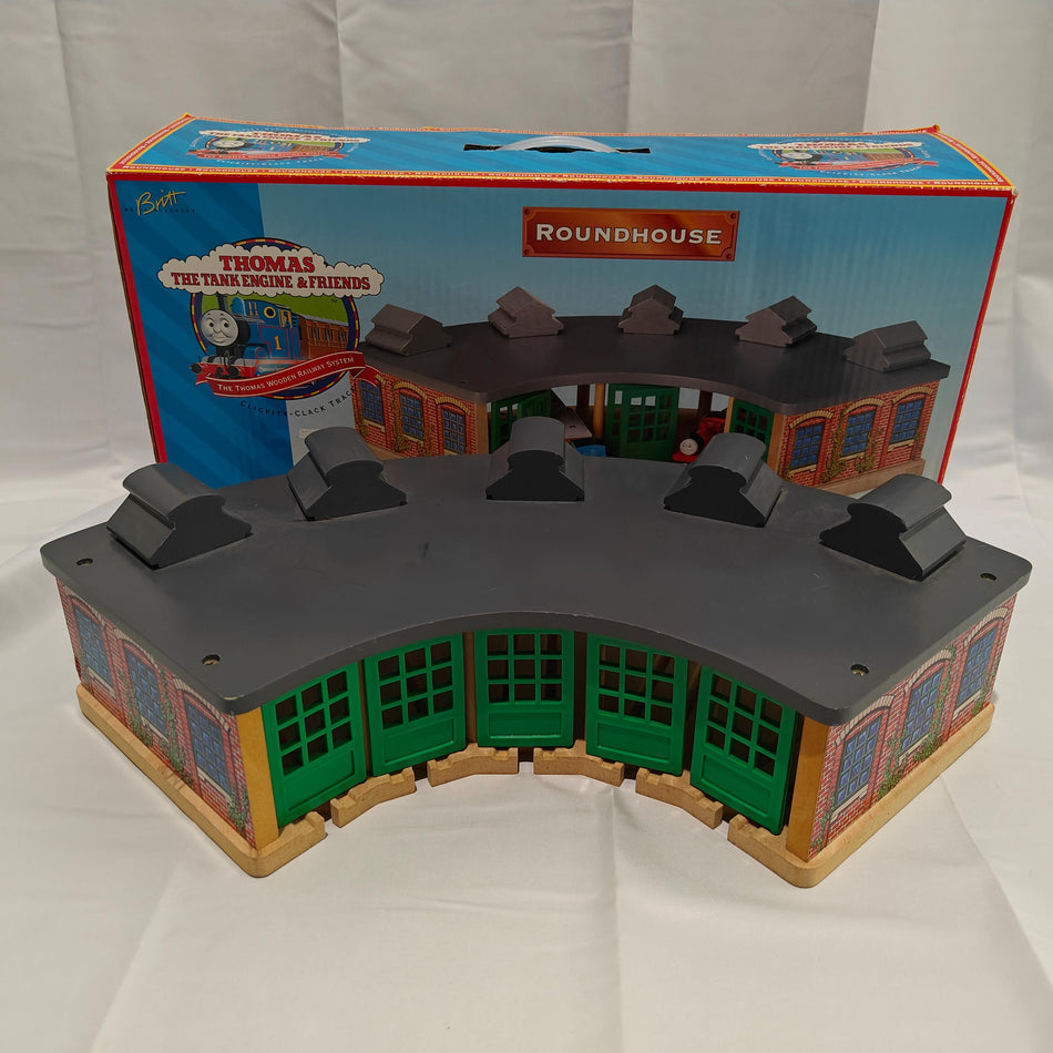 ROUNDHOUSE w/ Box - Wooden Railway Thomas & Friends 1996 LC99320