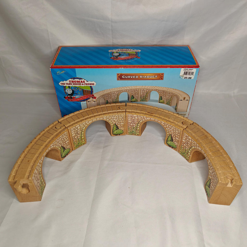 Curved Viaduct w/ Box - Wooden Railway Thomas & Friends LC99324 1998