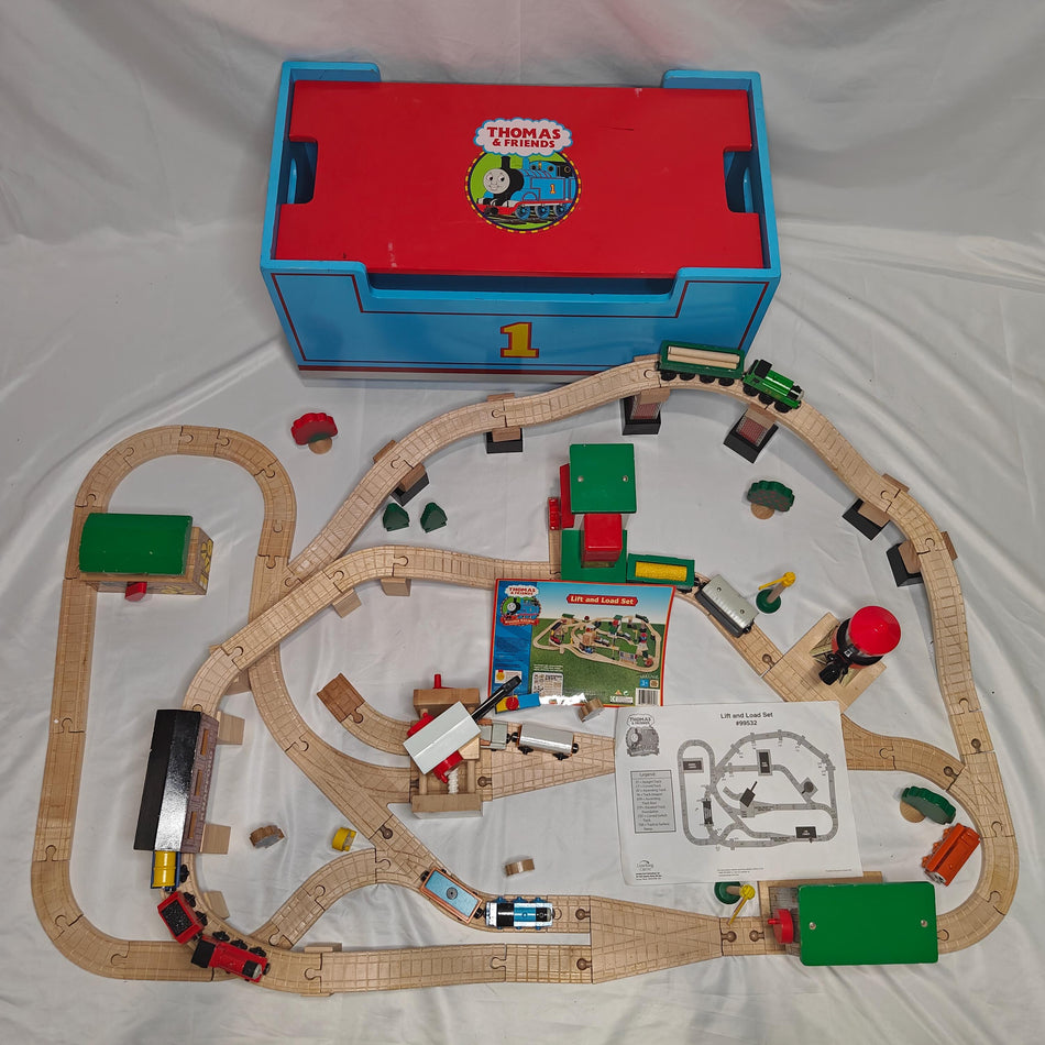 COMPLETE Lift and Load Set - Thomas & Friends Wooden Railway LC99532 (2001)