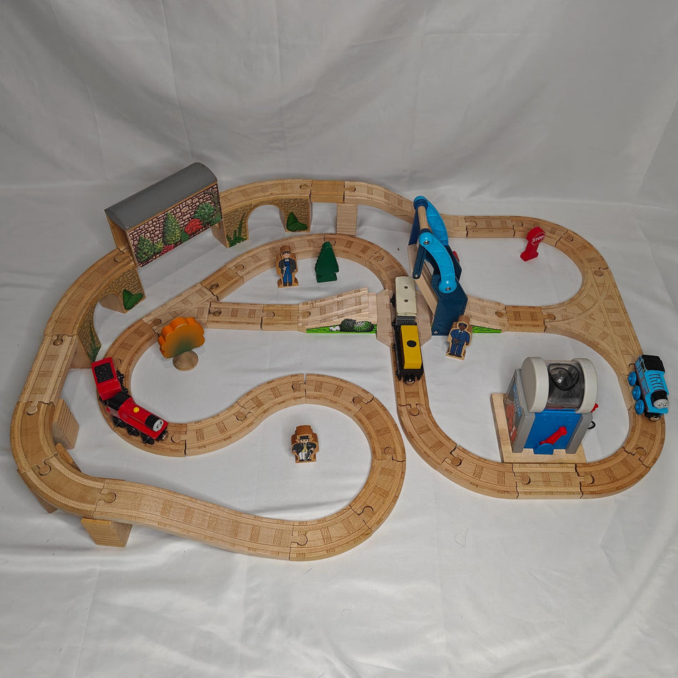 Complete Engineers Sling Bridge Set - Thomas & Friends Wooden Railway LC99658 2005 *UK Exclusive Set*