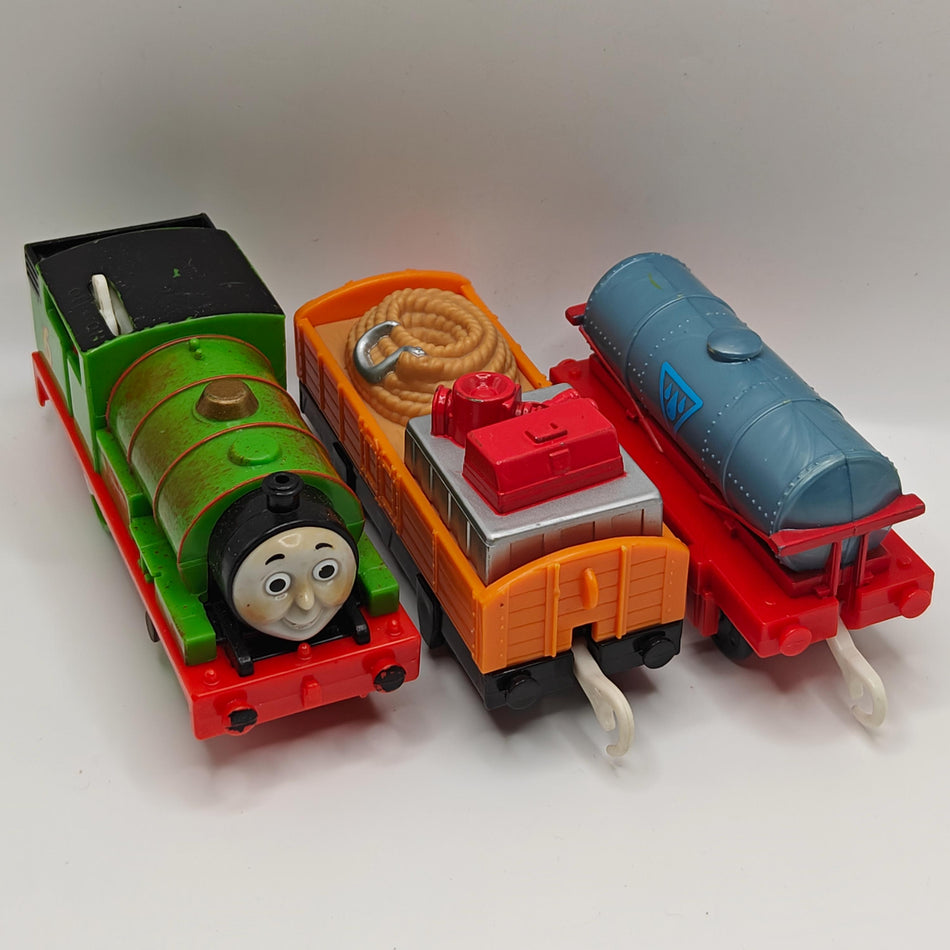 Percy and the Search Cars - *Repaired* - Trackmaster by Fisher Price Thomas & Friends Motorized Train