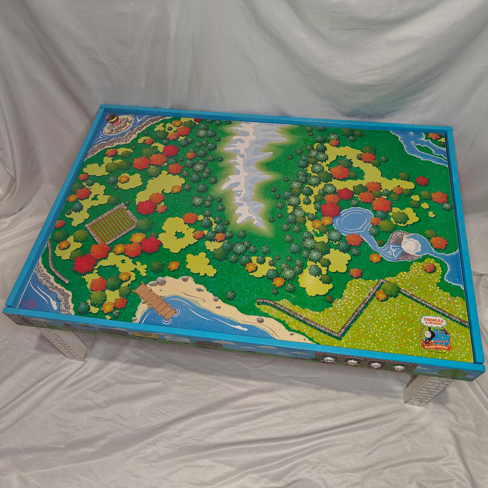 Island of Sodor Wooden Playtable w/ Island Adventure Playboard - Thomas & Friends Wooden Railway LC99608/LC99540