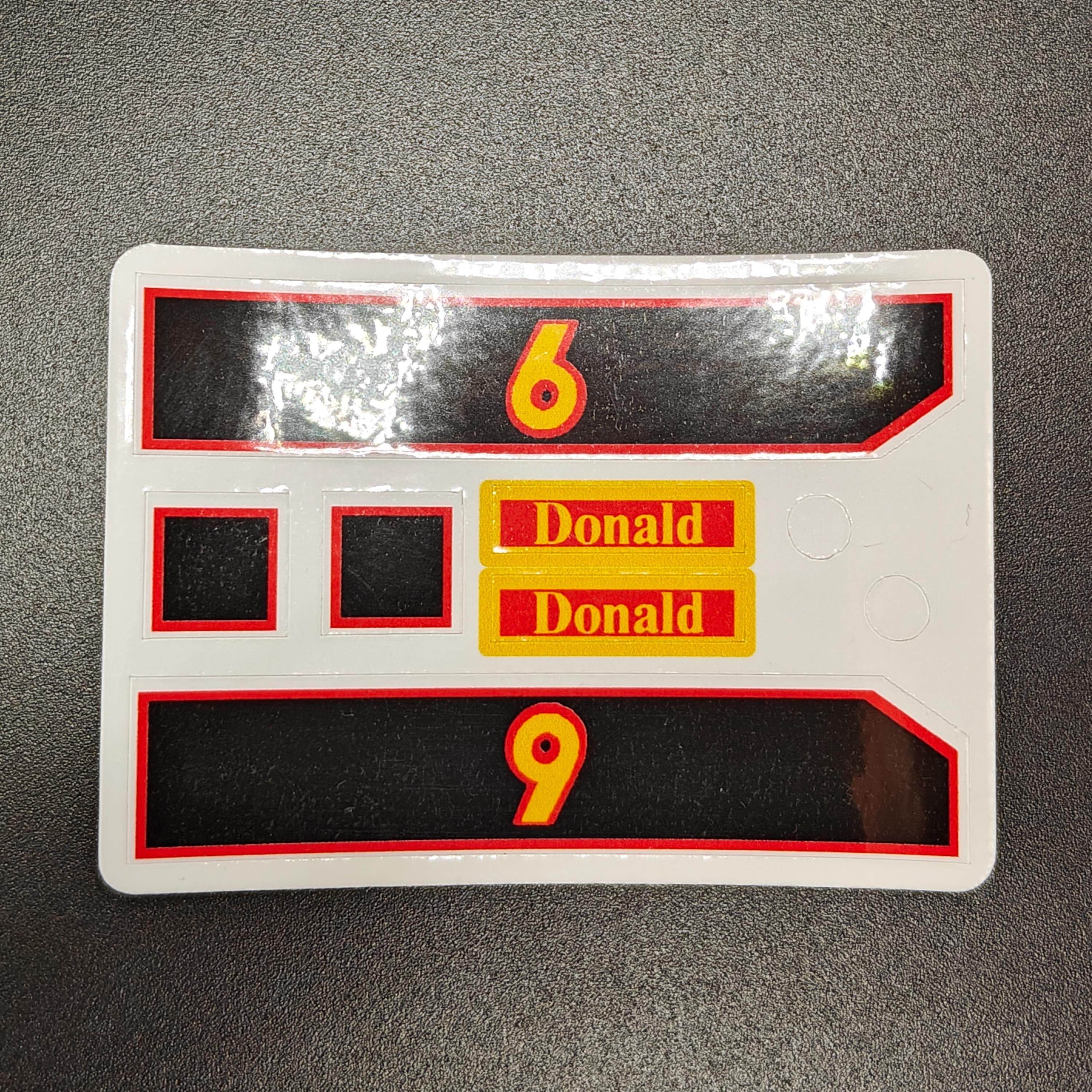 Replacement Stickers for Donald - Trackmaster Thomas & Friends Replace ...