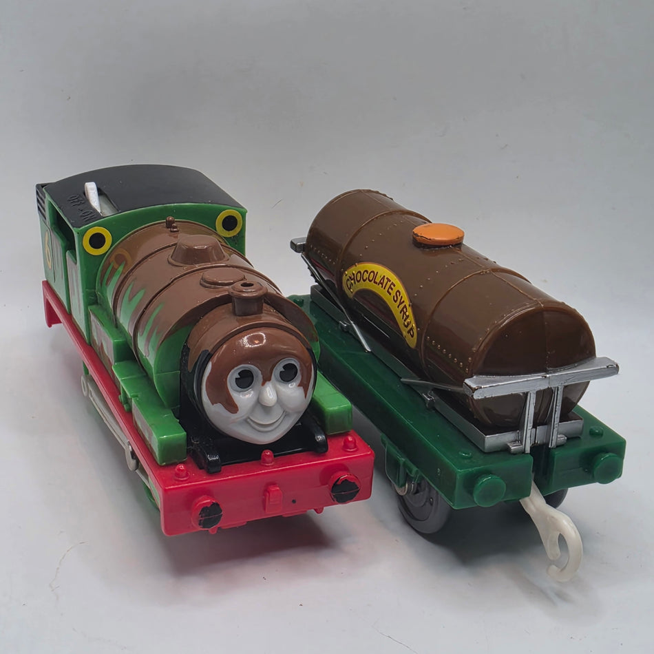 Percy's Chocolate Crunch - *REPAIRED* - Thomas & Friends Trackmaster by HiT #1
