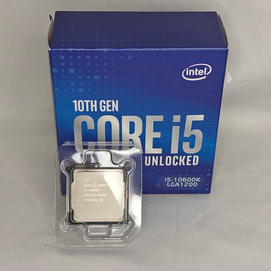 Intel i5-10600K CPU LGA1200 6 Cores 12 Threads 4.8GHz Processors 125W
