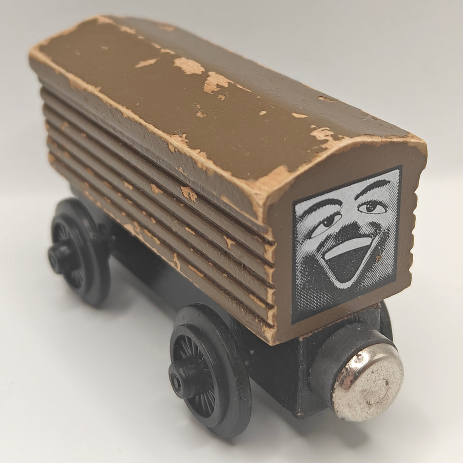 Troublesome Brakevan - Thomas & Friends Wooden Railway Early 1994 Brown Roof